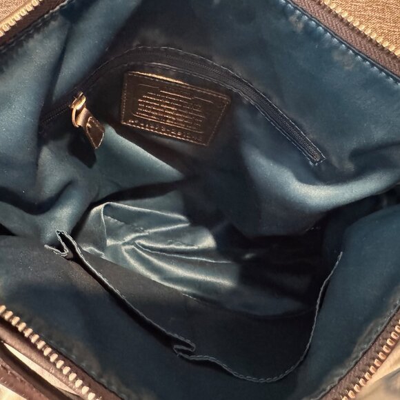 Coach Signature Hobo Bag J1373-29124E Gray Silver Shiny Hangtag - Picture 11 of 15